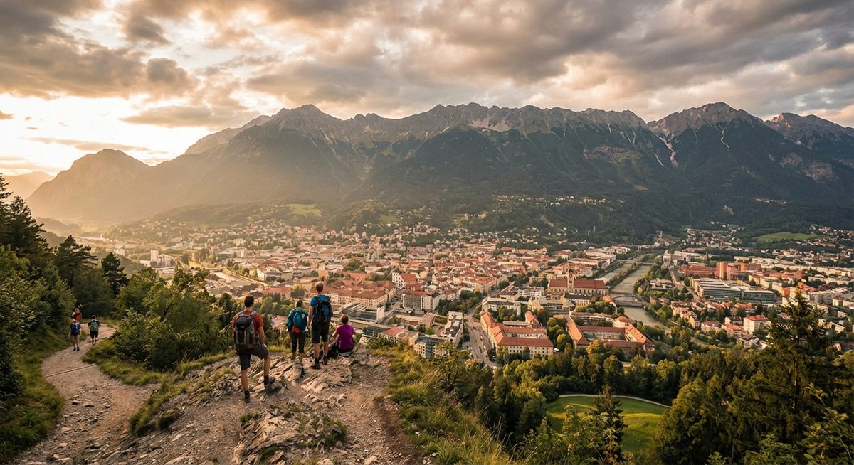 Kostenlose Panoramablicke in Innsbruck - Bergpanorama