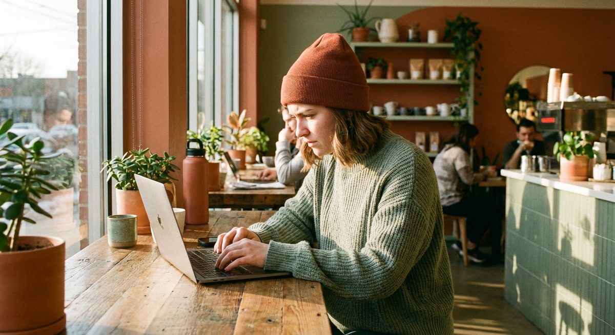 Prokrastination überwinden - fokussiertes Arbeiten am Laptop